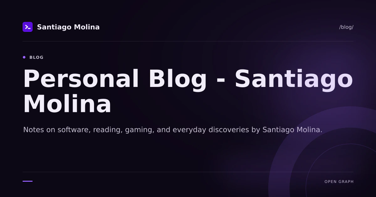 Software Engineering Blog — Santiago Molina — Santiago Molina | santi020k
